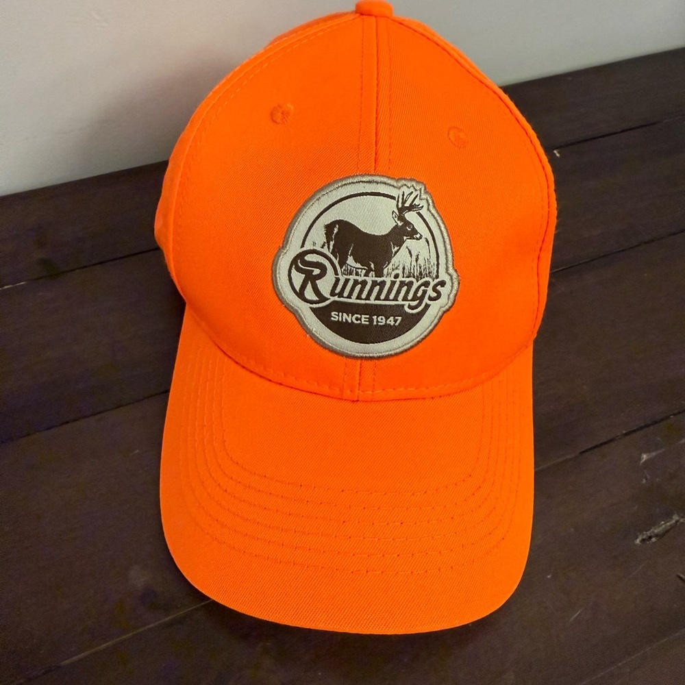 Runnings Blaze Orange Hunting Hat Federal Ammo Outdoor Cap Adjustable